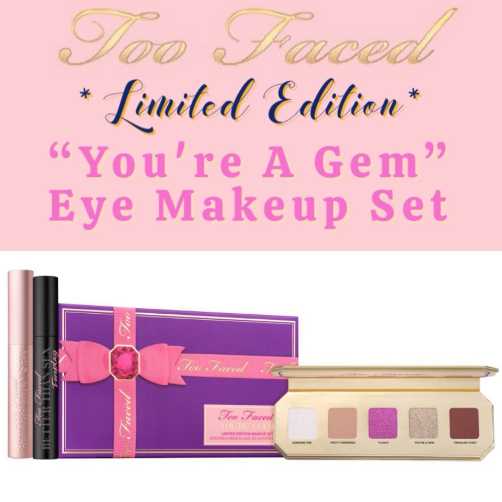 ✨Too Faced - “You're A Gem” *Limited Edition*  3pc Eye Makeup Set✨